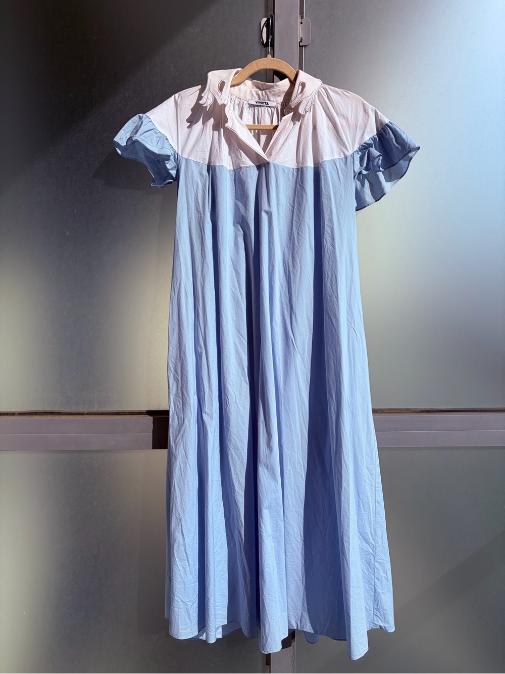 Vivetta ColorBlock Maxi Cotton Dress